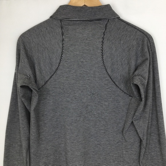 Columbia Women's Omni-Wick 1/4 Zip Pullover Top Shirt Grey Micro Stripe Size M - Picture 9 of 11